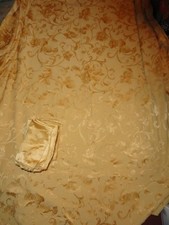 GOLD DAMASK TABLE CLOTH  24 NAPKINS 16" APPROX 140 X 60 FOR 10 FT TABLE