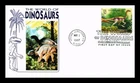 US COVER ORNITHOMIMUS WORLD OF DINOSAURS FDC PANDA PASTED ON CACHET