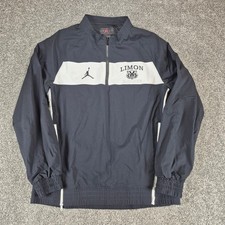 Air Jordan Windbreaker Pullover Mens Large Black 1/4 Zip Jacket