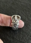Silver Buckle Ring Size W Fully Hallmarked P&RB Birmingham 1979 9.4g Vintage