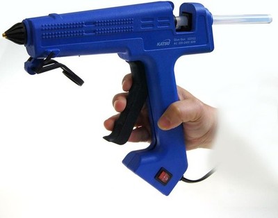 Elektrische Klebepistole 60W mit 12 Sticks Profi Heizung Schmelzpistole Produktivität