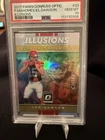 2017 Donruss Optic - Illusions Patrick Mahomes II, Len Dawson #20 Silver Prizm
