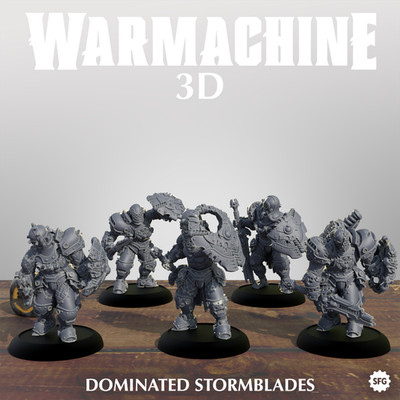 Dominated Stormblades Miniatures | Warmachine| High-Quality 3D Printing Service