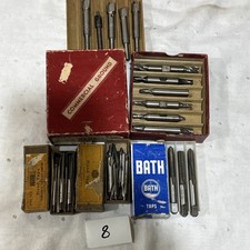 Vintage USA Hand Tap Lot Threadwell John Bath General HSS Machinist Tools
