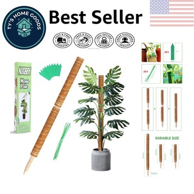 Versatile 27-Inch Moss Pole Set - 2 Pcs Ideal for Monstera and Other Climbers