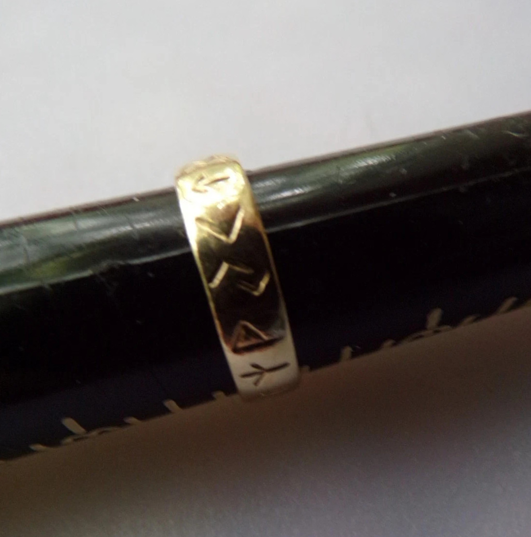 SOLID GOLD RING  - MARKED & TESTED Custom Handmad… - image 5