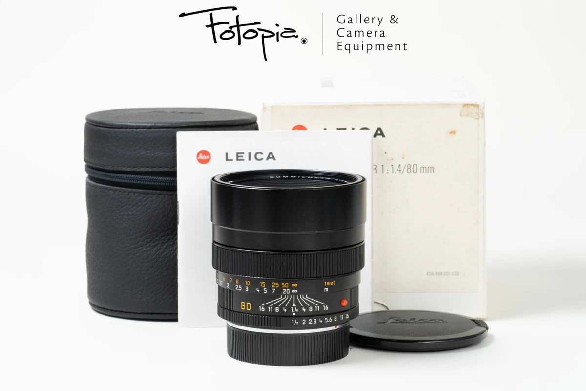 Leica SUMMILUX-R 80mm Focal f/1.4 Camera Lenses for sale - eBay