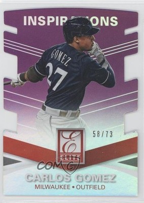 2015 Panini Elite Inspirations Die-Cut 58/73 Carlos Gomez #92 4k8