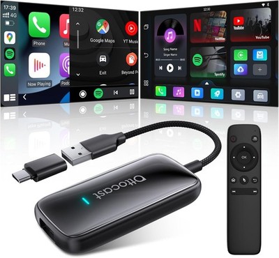 OTTOCAST Wireless CarPlay Android Auto Adapter 3-in-1 AI Box Play2Video Neu