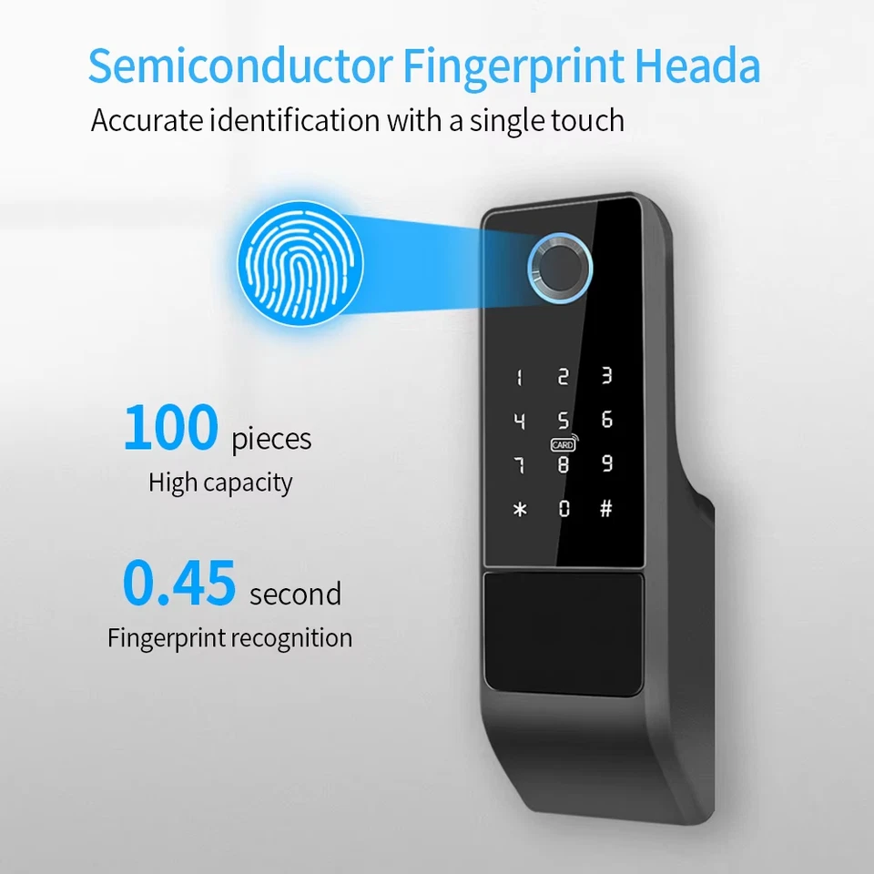 Impermeabile Ttlock Impronte Digitali Smart Door Lock Cancello Esterno Bluetooth - Immagine 3 di 4
