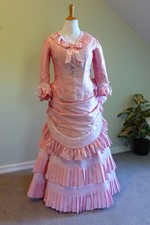 1800's Victorian Dresses Dress Dinner Gown Victorian Bustle Dress Historical