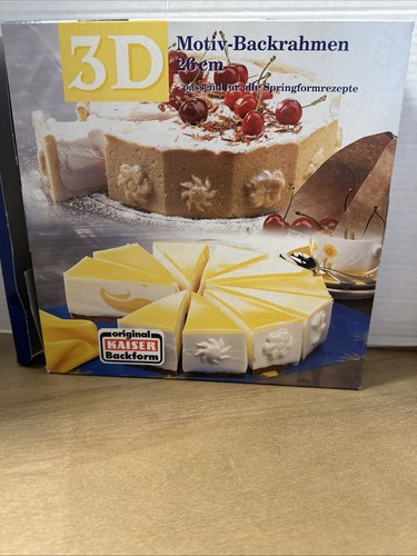 NEW GERMAN KAISER Motiv-Backrahmen 3-D Embossed Cake Baking Frame Authentic
