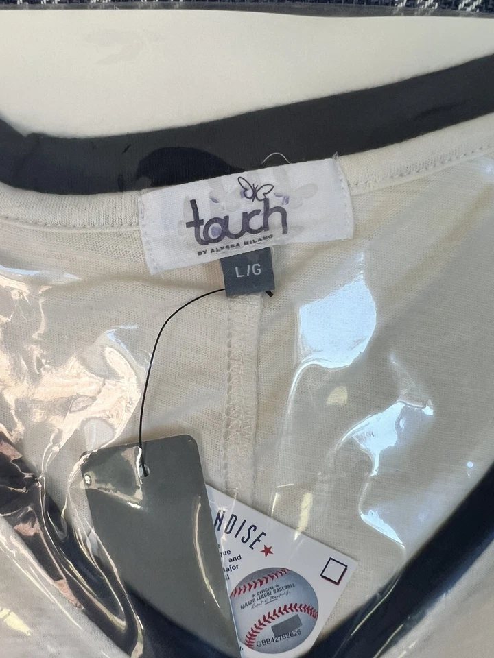 Nueva camiseta para mujer de los Astros de Houston manga 3/4 talla grande táctil de Alyssa Milano Foto 4 de 4