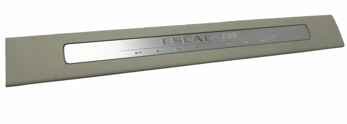 Front Door Sill Plate Titanium RH w/ Platinum Script 2010-2014