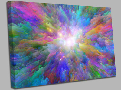 Color Splash Abstrakt Leinwand Wandbild Bild Druck