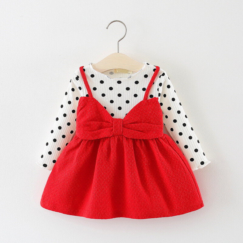 Autumn Baby Girls Clothes Dress Kids Girl Clothing Skirt Infant Bowknot Dresses Autumn Baby Girls Clothes Dress Kids Girl Clothing Skirt Infant Bowknot Dresses