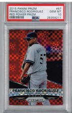 2015 Panini Prizm Francisco Rodriguez Red Power Prizm Gem Mint PSA 10