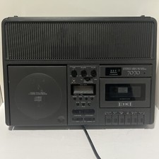 Eiki 7070A Stereo Compact Disc Player Cassette Tape Recorder - Tested Works