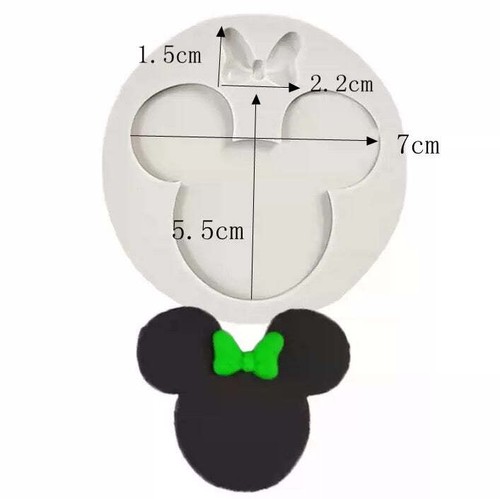 Mouse Ear bow silicone Mould cake cupcake mould - Bild 2 von 3