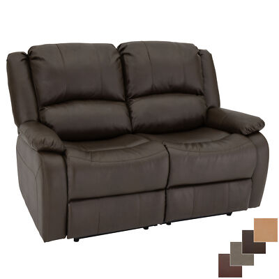 RecPro Charles 58'' Double RV Wall Hugger Recliner Sofa Chestnut RV Furniture