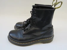 8 HOLE Dr Marten Doc Martens Boot black work leather Mens 5 Womens 6