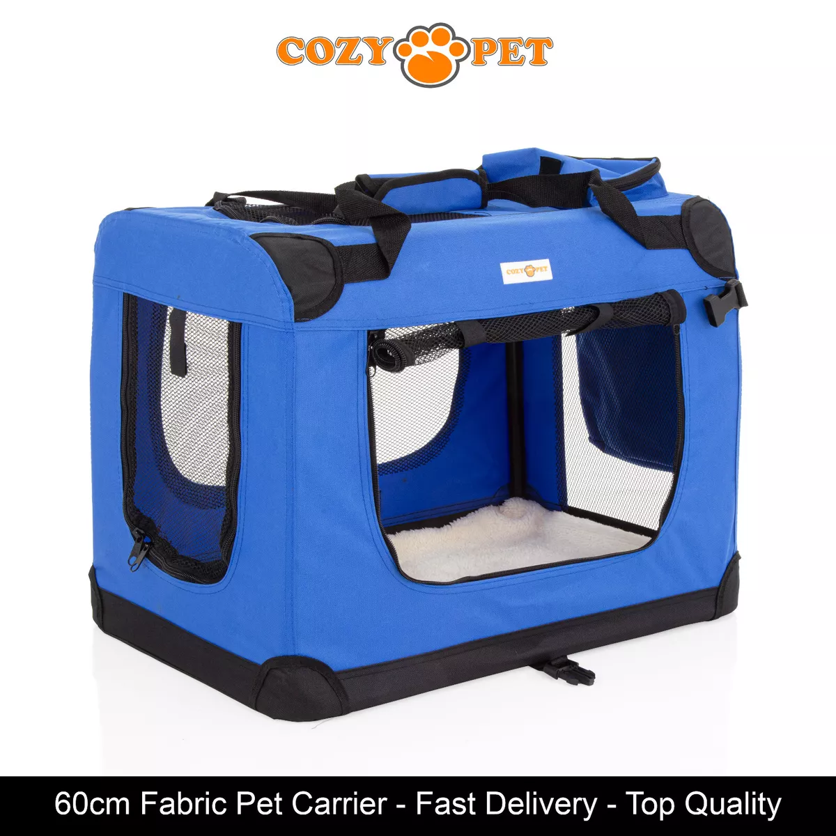 Fabric top puppy crate
