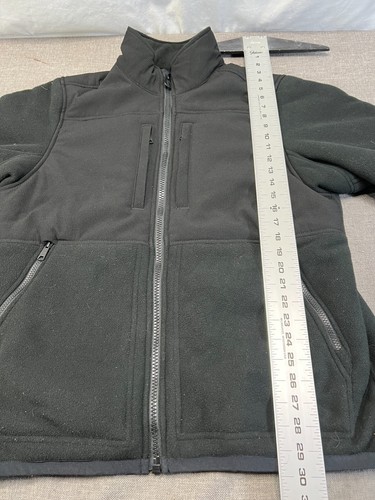 GIACCA PILE UOMO PELLE DI ORSO DULUTH TRADING CO, TAGLIA MEDIA NERA FULL ZIP,... - Foto 9 di 13
