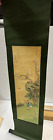 Vintage Asian Chinese Art Painting Wall Hanging Silk Scroll Panel