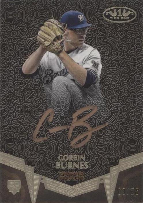 2019 Topps Tier One - Breakout Autographs Corbin Burnes #BA-CBU Bronze ...