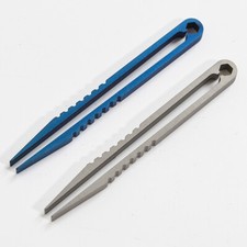 1PC EDC Titanium Alloy Pocket Tweezers Survival Camping Outdoor Travel Tool EDC