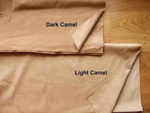 Dark Camel Midweight Authentic Premium Alcantara Mircofibre Suede-like Fabric 2M - Picture 11 of 13