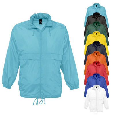 REGENJACKE WINDBREAKER Windjacke Unisex XS S M L XL XXL NEU Sol's L889
