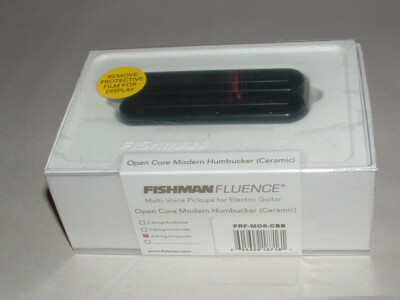 Fishman Fluence PRF-M08-CBB Open Core 8 String Pickup  Ceramic  BLACK/ BLACK NKL