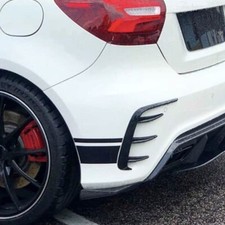 ? AERO FLAPS HINTEN F&Uuml;R MERCEDES-BENZ A-KLASSE W176 AMG OPTIK SCHWARZ NEU