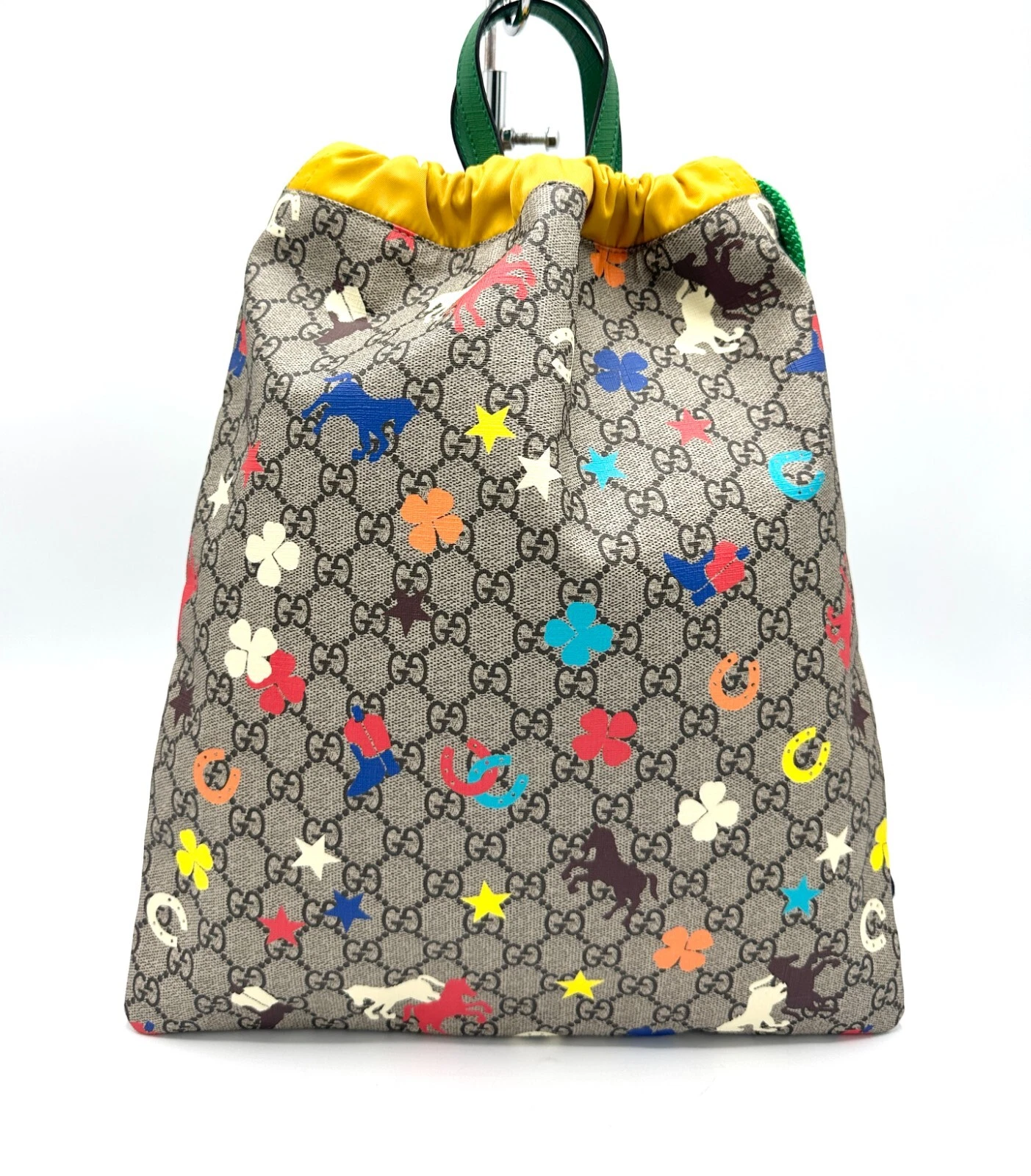 [Ebay Live] Sac à dos Gucci Multicolore Charm GG Supreme à cordon