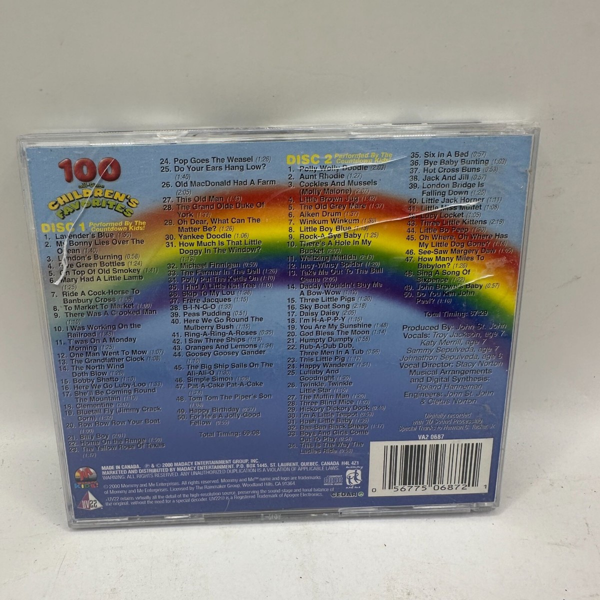 100 All Time Children's Favorites Music CD 2 Compact Discs