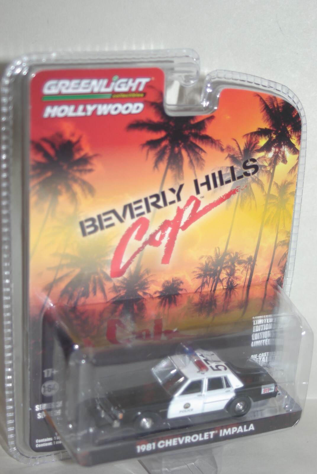 164 Greenlight Hollywood Beverly Hills Cop 1981 Chevy Impala police