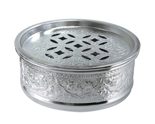Vintage Style Thai Chiangmai Pattern Silver Tea Tray Alumium Semi-Handmad 18cm - Picture 14 of 33