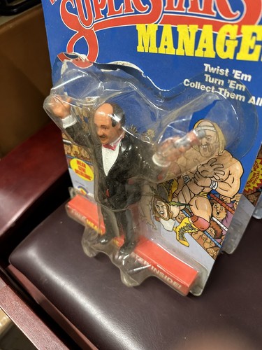 WWF LJN Wrestling Superstars Mean Gene Okerlund Figure MOC WWE READ NEW! - Picture 4 of 5