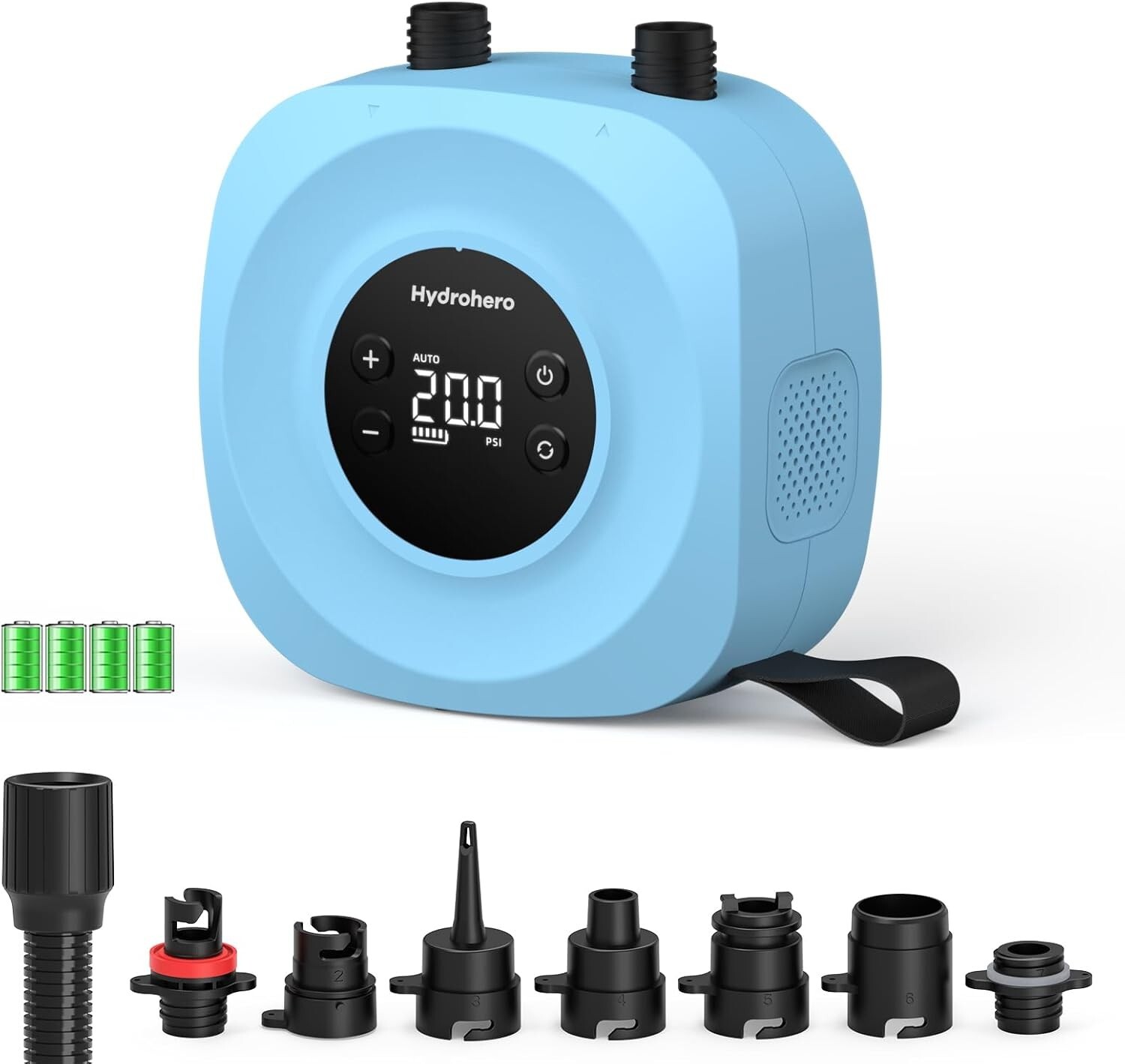 Hydrohero 20PSI Electric SUP Air Pump | Inflator for Paddle Board, boat, kayak