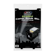 BCW Graded Comic Book Partitions 3 Pack - Black for BCW Graded CGC Black Bins
