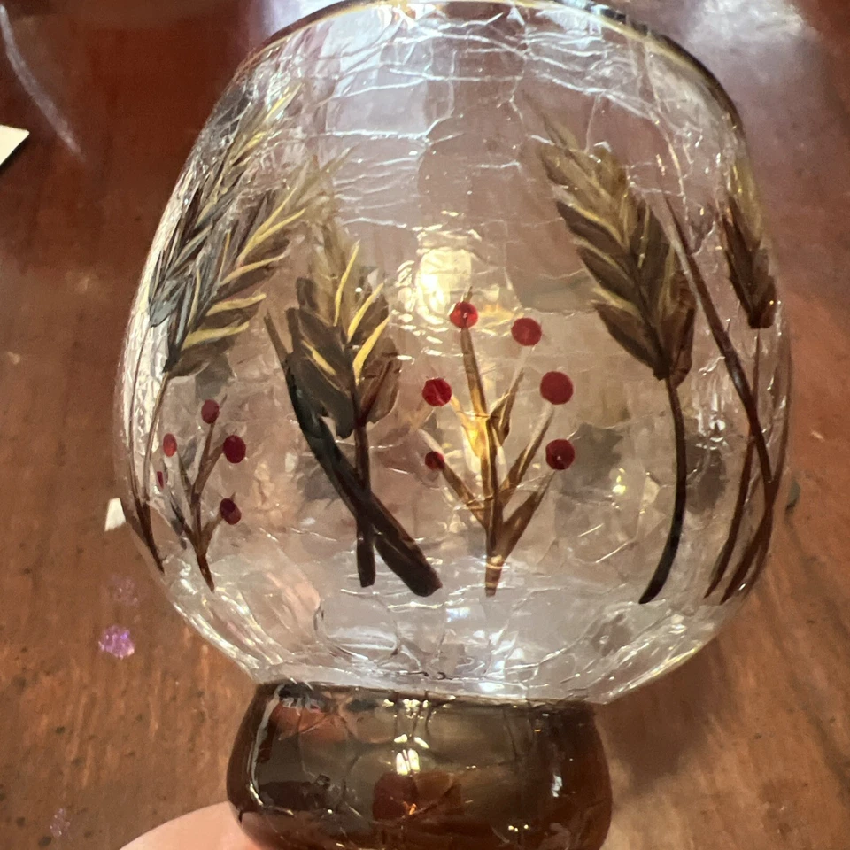 Juego de 2 votivos de vidrio craquelado Yankee Candle Foto 3 de 4