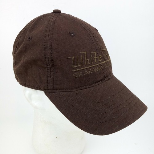 White Pass Skagway Alaska Strapback Cap Embroidered Brown Railroad W.P. & Y.R. - Picture 7 of 9