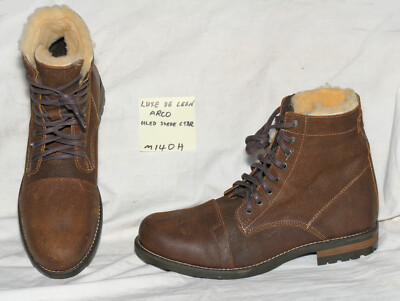 Luxe De Leon ARCO oiled brown suede leather boot, sizes 10.5, 11.5, 14 - m140h