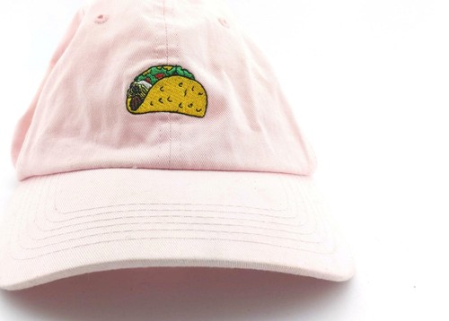 Pink Hard Taco Baseball Hat Cap Lid 