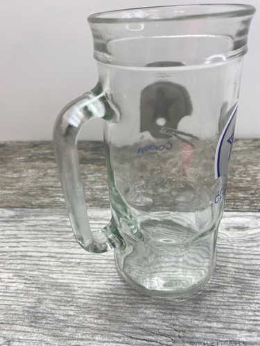 Vintage Dallas Cowboys Beer Glass Mug Fisher Peanuts 7" Tall Beer NFL Football - Picture 3 of 7