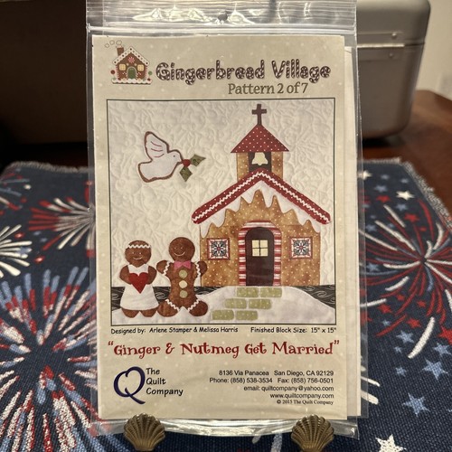The Quilt Company Gingerbread Village Patterns Only New and Uncut Lot Of 7 - Picture 4 of 15