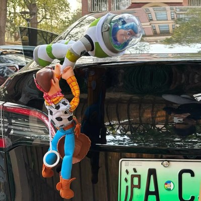 Toy Story Sherif Woody Buzz Lightyear Auto Puppen Hängen Spielzeug Auto Zubehör