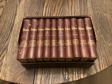 1884 Ten Volume Leather Boxed Set William Shakespeare Dramatic Plays