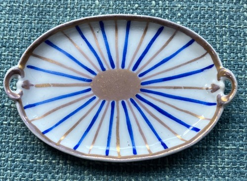 Miniature Antique Continental Porcelain Tea Tray With Pieces - Picture 2 of 8